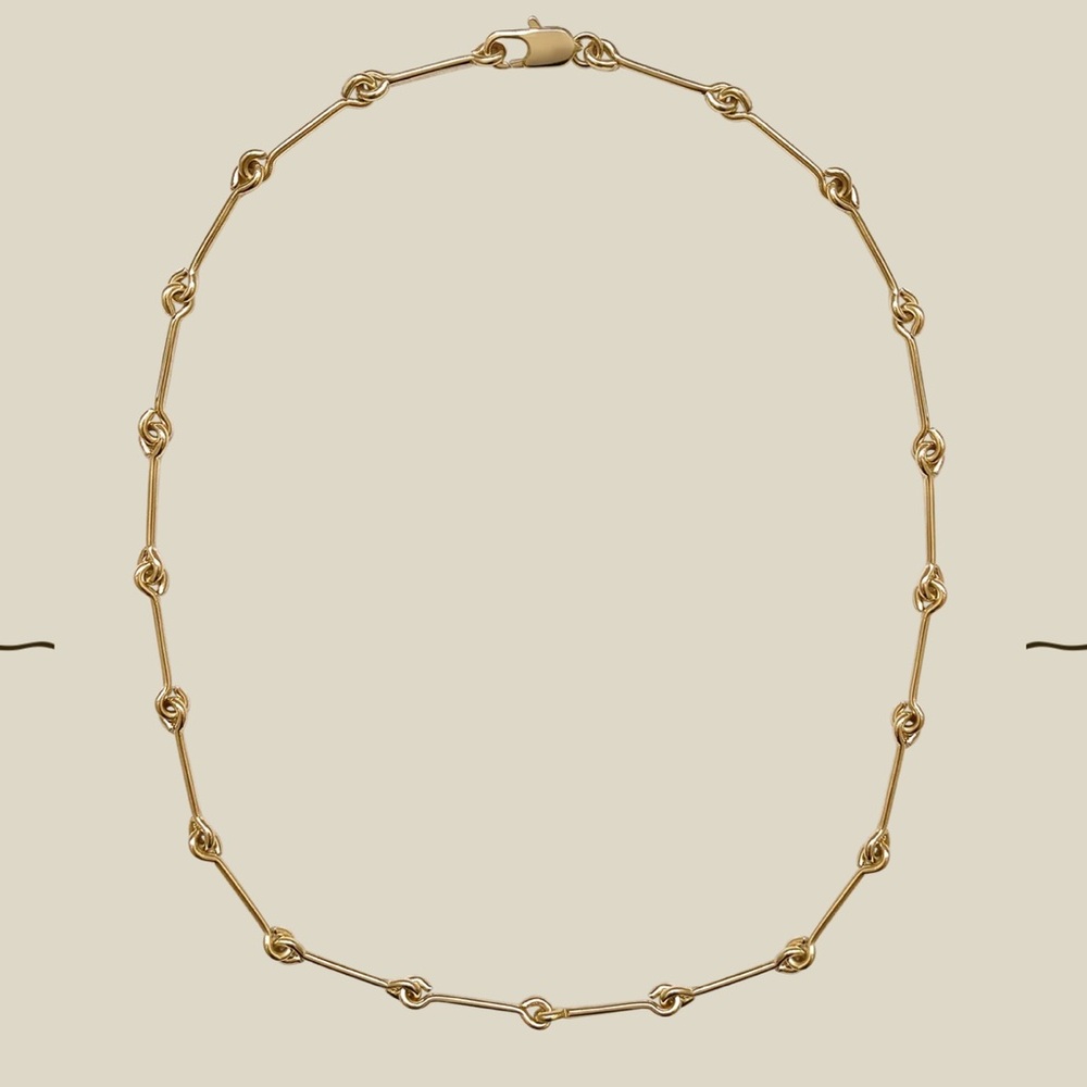 Laura Lombardi Freccia Gold Necklace 16”